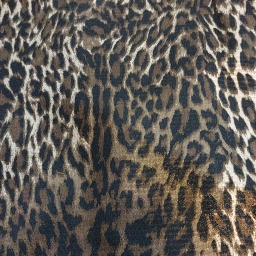 Apt. 9 Animal Print Button Front Silky Blouse Xl - image 7